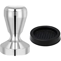 Vicloon Café Tamper- 51mm Prensadores de Café con Base de Silicona- 304 Acero Inoxidable Espresso Tamper